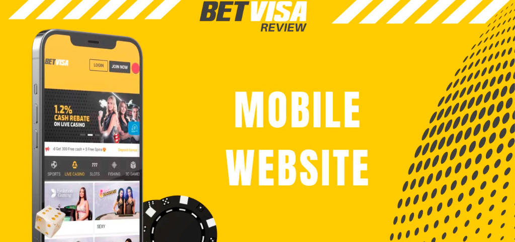 You can also use our BetVisa website in a browser on your mobile device