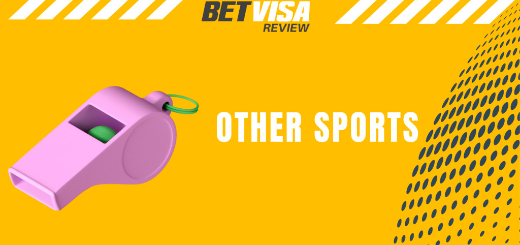 BetVisa allows betting on hockey, boxing, golf, darts